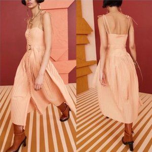 Ulla Johnson Cosette Midi Dress in Pale Coral